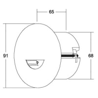 BRUMBERG BRUMBERG Adapt wall LED bodovka, bílá matná