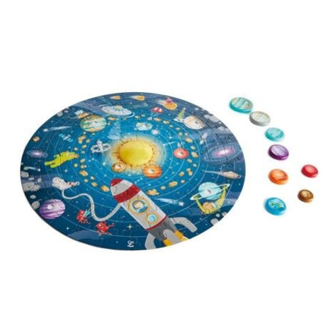 Hape Dětské puzzle - Sluneční soustava LED