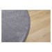 Vopi koberce Kusový koberec Apollo Soft šedý kruh - 350x350 (průměr) kruh cm