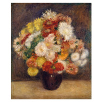 Reprodukce obrazu Auguste Renoir - Bouquet of Chrysanthemums, 55 x 70 cm