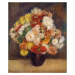 Reprodukce obrazu Auguste Renoir - Bouquet of Chrysanthemums, 55 x 70 cm