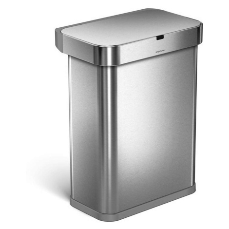 Simplehuman Koše - Bezdotykový koš s hlasovým a pohybovým ovládáním, 58 l, kartáčovaná nerez ST2