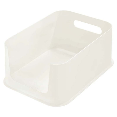Bílý úložný box iDesign Eco Open, 21,3 x 30,2 cm