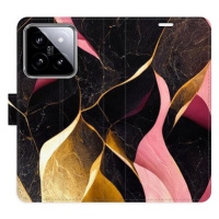 iSaprio flip pouzdro Gold Pink Marble 02 pro Xiaomi 14