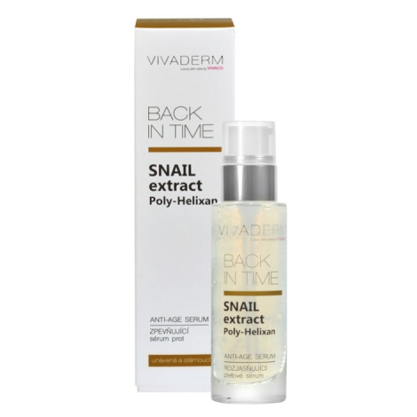 Vivaco Vivaderm Rozjasňující pleťové sérum SNAIL extract BACK IN TIME 30 ml