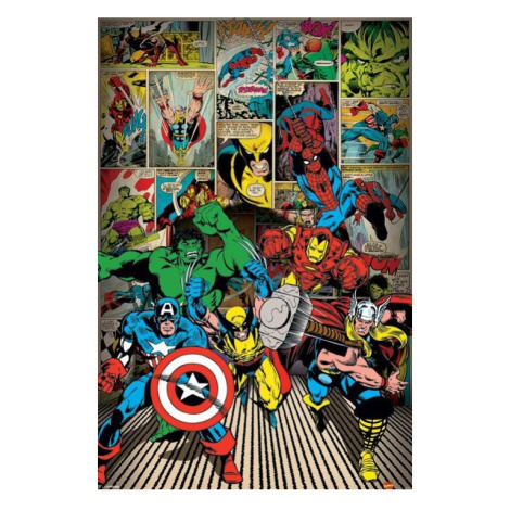 Plakát Marvel Comics - Here Come The Heroes (224) Europosters