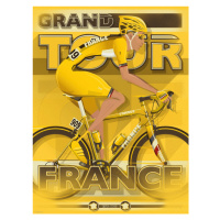 Ilustrace Tour De France, Wyatt 9, 30 × 40 cm