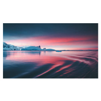 Fotografie Stunning sunset on the Antarctic peninsula, David Merron Photography, 40 × 22.2 cm