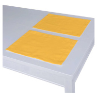 Dekoria Prostírání 2 kusy podle látek, slunečně žlutá, 30 x 40 cm, Loneta, 133-40