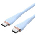 Vention USB-C 2.0 Silicone Durable 5A Cable 2M Light Blue Silicone Type