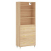 vidaXL Skříň highboard dub sonoma 69,5 x 34 x 180 cm kompozitní dřevo