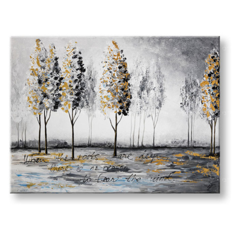 Malovaná nástěnná malba STROMY 1 díl YOBAM036E1 | různé velikosti