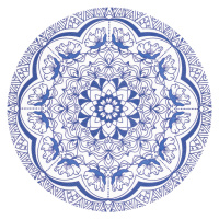 Prostírání Iva Květ modrá, 38 cm