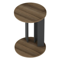 Přístavný stolek EMA ořech/antracitová