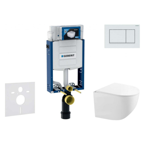 GEBERIT Kombifix Set předstěnové instalace, kompaktního klozetu Gaia a sedátka softclose, tlačít