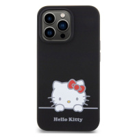 Zadní kryt Hello Kitty Liquid Silicone Daydreaming Logo pro Apple iPhone 13 Pro, black