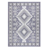 Dywany Łuszczów Kusový koberec Sion Sisal Aztec 3007 blue/pink/ecru – na ven i na doma - 80x150 