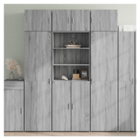 vidaXL Skříň highboard šedá sonoma 70 x 42,5 x 185 cm kompozitní dřevo