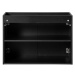 Comad Závěsná skříňka pod umyvadlo Nova Black II s deskou 80 cm černá