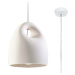 Bílé závěsné svítidlo s keramickým stínidlem ø 25 cm Sativa – Nice Lamps