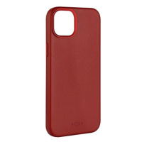 FIXED MagLeather s podporou MagSafe pro Apple iPhone 13 červený