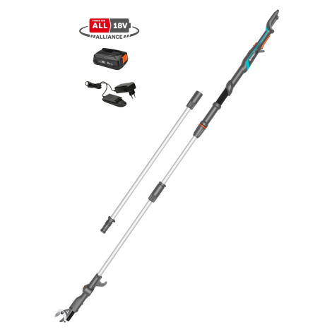 GARDENA Akumulátorové nůžky vyvětvovací telesk. HighCut 360/18V P4A - set