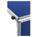 MAUL Přednášková tabule MAULpro, skládací, textilní povrch, modrá, š x v 1200 x 1500 mm