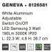 Nova Luce LED diodová nástěnná čtecí lampička Geneva - 3 W LED, bílá NV 8126581