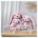 Doudou Histoire d´Ours Plyšová hračka růžový králíček 40 cm