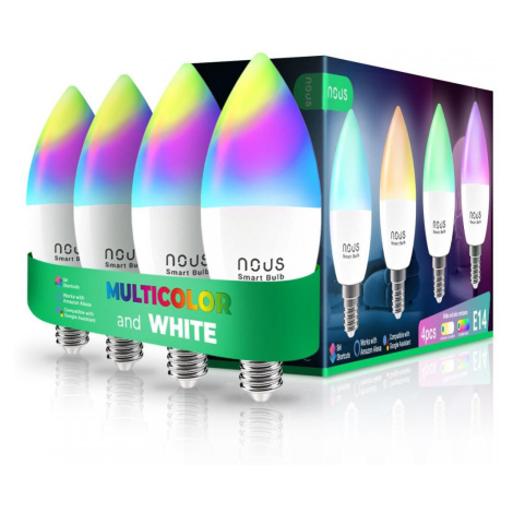 NOUS P4 WiFi Tuya RGB E14 (4ks)