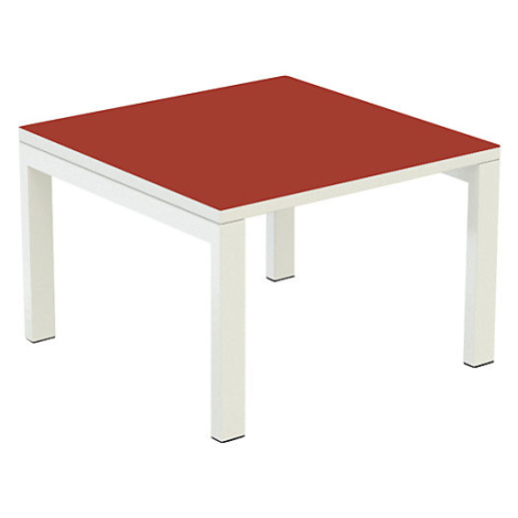 Paperflow Přístavný stůl easyDesk®, v x š x h 400 x 600 x 600 mm, červená