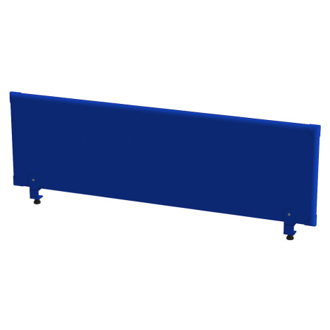 eurokraft pro Akustický nástavný panel pro pracovní stůl, výška 450 mm, šířka 1600 mm, modrá