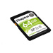 Kingston SDXC karta 64GB SecureDigital Canvas Select Plus (SDXC) 100R Class 10 UHS-I