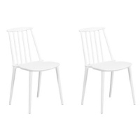 Set dvou bílých jídelních židlí VENTNOR, 101781