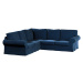 Dekoria Potah na pohovku IKEA  Ektorp rohová, tmavě modrá, pohovka Ektorp rohová, Velvet, 704-29