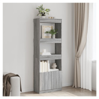 vidaXL Skříň highboard šedá sonoma 63 x 33 x 180 cm kompozitní dřevo