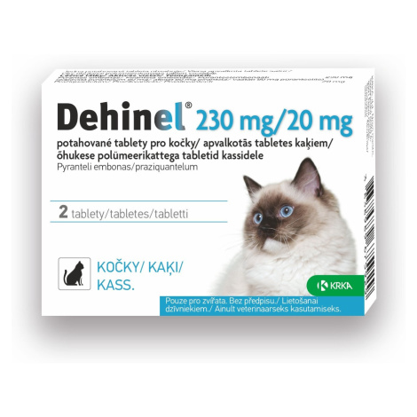 Dehinel pro kočky 230 mg/20 mg 2 tablety