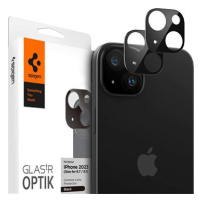 Spigen Glass tR Optik 2 Pack Black iPhone 15/15 Plus/14/14 Plus