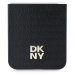 Zadní kryt DKNY PU Leather Repeat Pattern Stack Logo pro Samsung Galaxy Z Flip6, černá