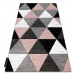 Dywany Lusczow Kusový koberec ALTER Rino trojúhelníky růžový