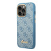 Guess GUHCP14LHG4SHB hard silikonové pouzdro iPhone 14 PRO 6.1" blue 4G Vintage Gold Logo