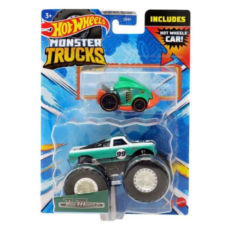 Hot wheels® monster trucks s angličákem pure muscle, mattel hkm14