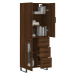 vidaXL Skříň highboard hnědý dub 69,5 x 34 x 180 cm kompozitní dřevo