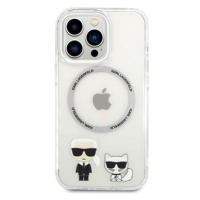 Karl Lagerfeld MagSafe Kompatibilní Kryt Karl and Choupette pro iPhone 14 Pro Max Transparent