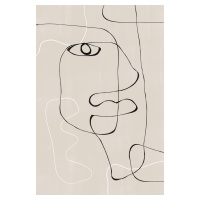 Ilustrace Abstract Face No1., THE MIUUS STUDIO, (26.7 x 40 cm)
