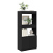 vidaXL Skříň highboard černá 63 x 33 x 140 cm kompozitní dřevo