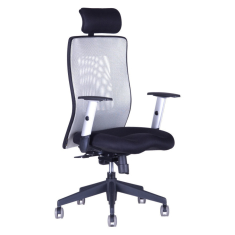 Kancelářská židle na kolečkách Office Pro CALYPSO XL SP1 - s područkami a podhlavníkem Světle še