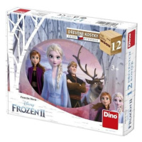 DINOTOYS - Dřevěné kostky Frozen II 12 ks