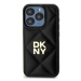 Pouzdro Pro Iphone 15 6.1 Dkny Quilted Stack Logo Černé Case Zadní Kryt Pouzdro