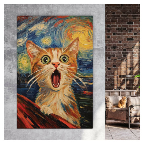 Vtipný obraz - Kočka DUBLEZ